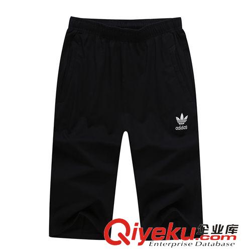 七分褲 2015新款夏季運動七分褲男衛(wèi)褲純棉直筒針織薄款休閑男一件批發(fā)原始圖片2