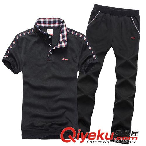 情侶套裝 15春秋新品品牌情侶款男運(yùn)動(dòng)套裝女士純棉運(yùn)動(dòng)服休閑套裝健身服女