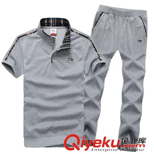 短袖套裝 淘寶熱賣 套裝短袖休閑運(yùn)動裝男士夏裝情侶運(yùn)動套裝 男 女運(yùn)動服原始圖片2