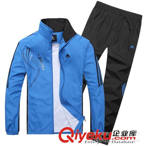 運動套裝 批發運動健身服男士休閑運動套裝男 品牌運動服 團購服 校服定做原始圖片2