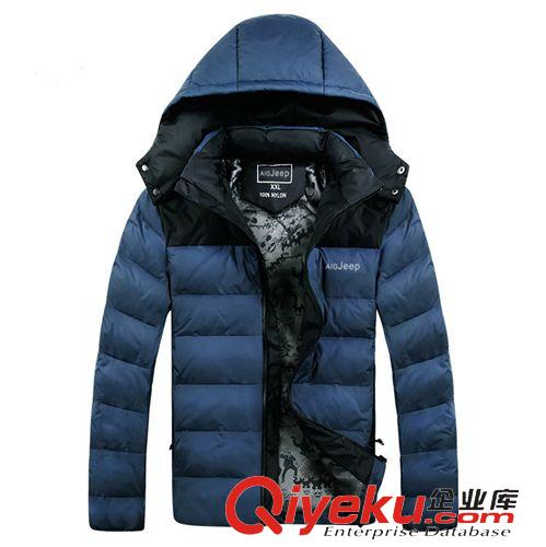 羽絨服 批發品牌男裝中年商務加厚男式羽絨服外貿冬裝gd白鴨絨外套定做