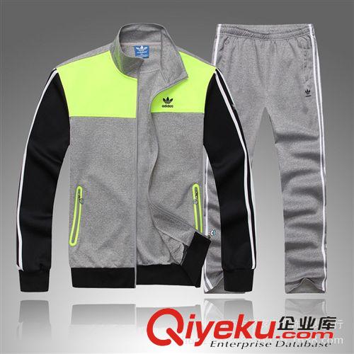 衛(wèi)衣套裝 2014新款品牌套裝 運(yùn)動(dòng)服休閑服裝純棉男式運(yùn)動(dòng)套裝男原始圖片2