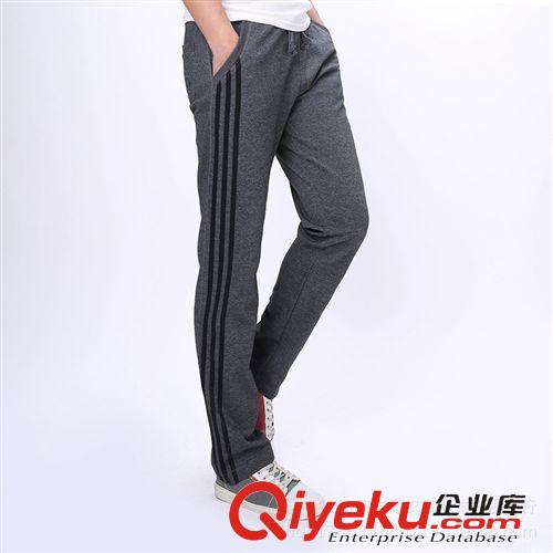 運(yùn)動(dòng)長(zhǎng)褲 14秋冬裝新款三條杠純棉運(yùn)動(dòng)褲男 加肥加大品牌運(yùn)動(dòng)長(zhǎng)褲