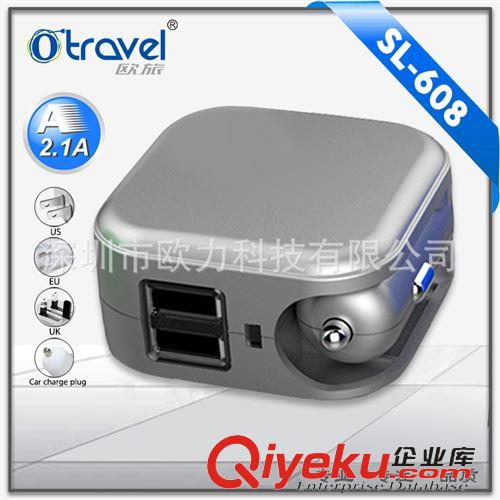 車載充電器 車載usb汽車充電器 二合一英規車充旅充 車充3.1A旅充2.1A充電器原始圖片2