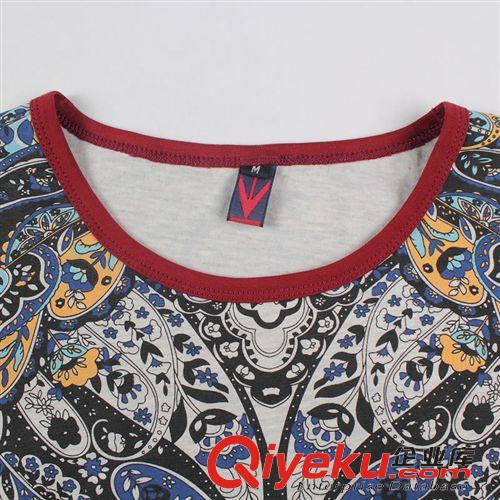 2015夏裝第二批 短袖t恤上衣服韓版印花圓領(lǐng)修身潮男裝 休閑半袖打底衫廠家直銷原始圖片3