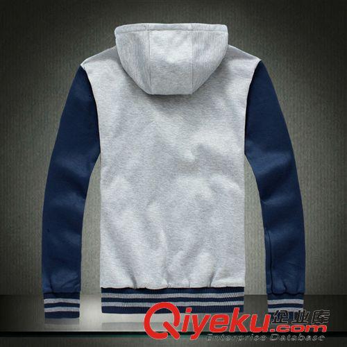 衛(wèi)衣 春季新款男式刺繡印花連帽衛(wèi)衣男士韓版加肥加大碼外套潮廠家批發(fā)原始圖片3