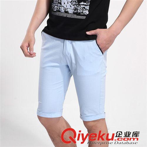 男式休閑褲 2014秋冬新款男式休閑褲 時(shí)尚修身男士格子布休閑下裝男褲子