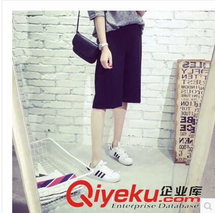 5月上新 韓國{dj2}  水洗磨白破洞高腰緊身褲腳卷邊牛仔短褲