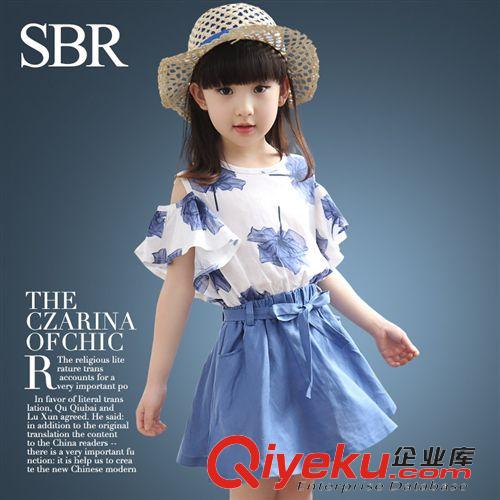 幼兒園服專區 童裝夏季新款女童荷葉裙 韓版中大女童夏款裙子品牌童裝廠家直銷