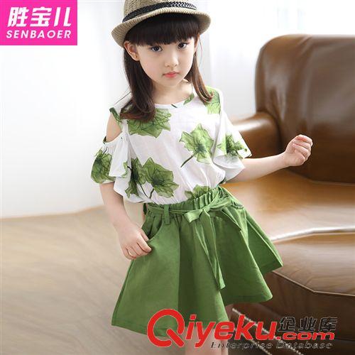 幼兒園服專區 童裝夏季新款女童荷葉裙 韓版中大女童夏款裙子品牌童裝廠家直銷