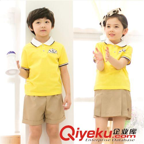 幼兒園服專區 兒童童裝夏裝2015韓版新款幼兒園園服初中小學生校服套裝夏款X19原始圖片2