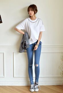 {zx1}時尚下裝 春季新款韓版修身小腳牛仔褲鉛女原始圖片3
