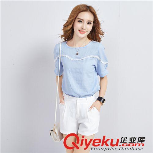 個性兩件套 實拍夏裝新款2015短袖女式雪紡連衣裙大碼女裝韓版碎花裙子