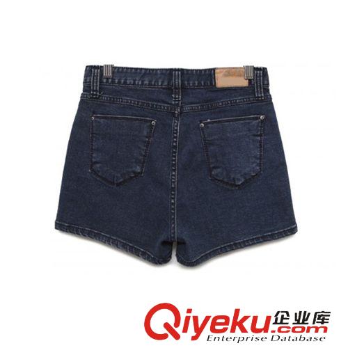 褲子 韓版新款短褲復(fù)古修身顯瘦高腰牛仔短褲潮熱褲
