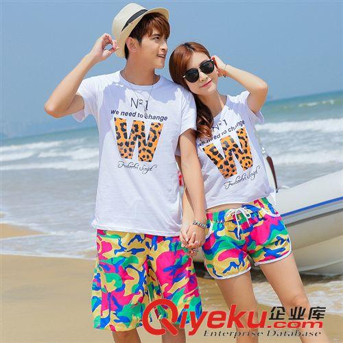 情侶套裝類 2015新款沙灘情侶夏裝度假旅游情侶套裝原始圖片3