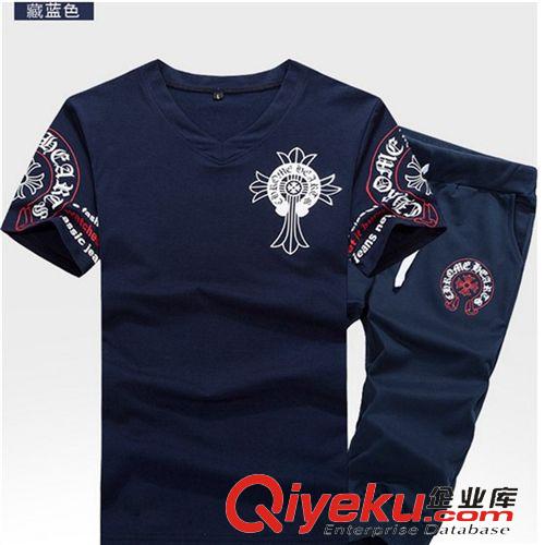 情侶裝 情侶休閑運(yùn)動(dòng)服套裝夏季青少年短袖813#原始圖片2