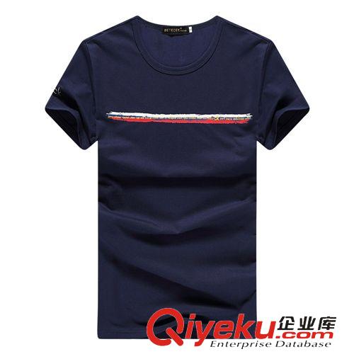 男裝 夏裝新款CK短袖T恤 男裝圓領(lǐng)韓版修身T恤時尚潮流型男