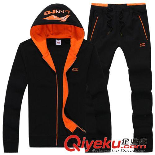 運動、休閑套裝 運動套裝男 15秋冬新款品牌運動服正品男士長袖休閑外套廠家直銷原始圖片3