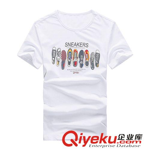 男式T恤 2015春夏爆款莫代爾男士T恤印花潮 男式短袖韓國(guó)時(shí)尚男裝批發(fā)代發(fā)原始圖片2