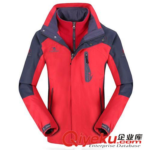 沖鋒衣、褲 秋冬新款三合一戶外服情侶款沖鋒衣男女式可脫卸兩件套防水登山服