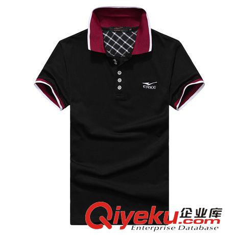 運動T恤、POLO衫 休閑男裝 2015夏裝新品t恤男士短袖 翻領男式萊卡棉運動T恤衫批發原始圖片3