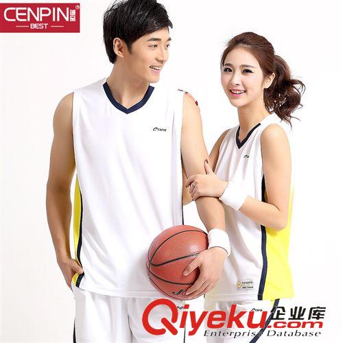 2015夏季新款 CENPIN誠(chéng)品2015夏季新款情侶籃球服休閑運(yùn)動(dòng)套裝男籃球服