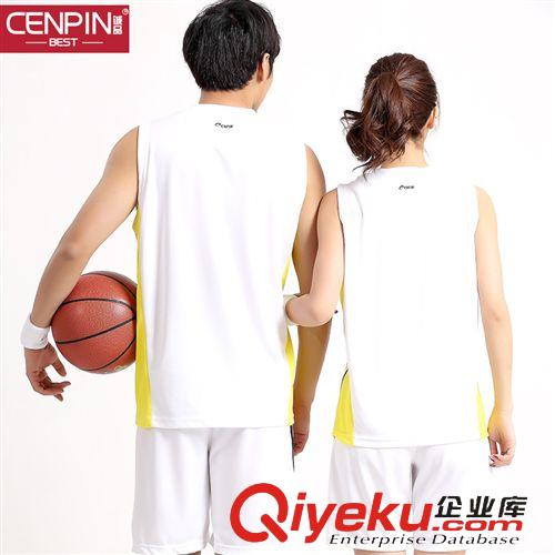 2015夏季新款 CENPIN誠(chéng)品2015夏季新款情侶籃球服休閑運(yùn)動(dòng)套裝男籃球服