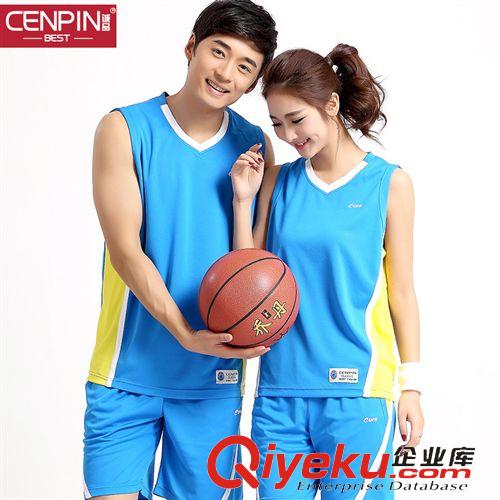 2015夏季新款 CENPIN誠(chéng)品2015夏季新款情侶籃球服休閑運(yùn)動(dòng)套裝男籃球服