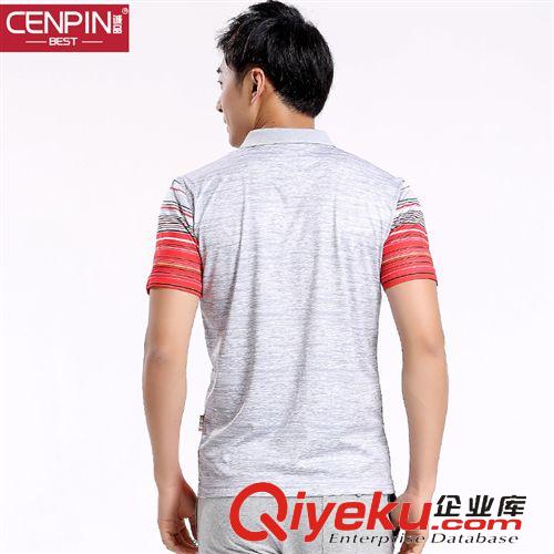 時(shí)尚上衣 CENPIN誠(chéng)品2015夏季新款男士時(shí)尚休閑短袖運(yùn)動(dòng)套裝短袖POLO衫套裝