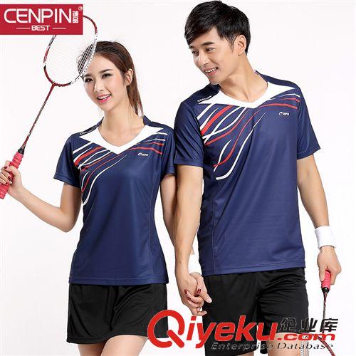 運(yùn)動(dòng)套裝 限時(shí)2015夏季新款短袖情侶羽毛球服套裝男女休閑運(yùn)動(dòng)服夏裝潮