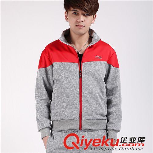 李寧套裝 品牌男裝代理新款男式精品韓版修身情侶套裝衛(wèi)衣男士休閑運動外原始圖片3