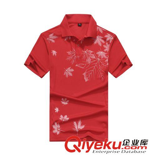 短袖 2015春夏男運動新品t恤  運動休閑短袖 夏季精品翻領印花t恤原始圖片2