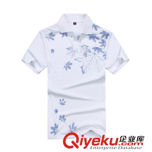 短袖 2015春夏男運動新品t恤  運動休閑短袖 夏季精品翻領印花t恤原始圖片3