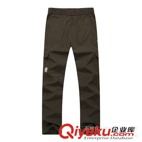長褲/棉褲 戶外運動沖鋒褲男 套網松緊戶外運動褲  多袋速干褲 原單批發(fā)原始圖片2