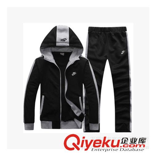 情侶套裝 運動套裝情侶款 南韓絲印花休閑運動服衛衣套裝學生校服批發直銷