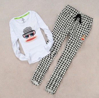 長(zhǎng)袖套裝 冬季新款套裝 時(shí)尚搭配 女 套頭衫+收腿長(zhǎng)褲 加絨加厚 舒適保暖