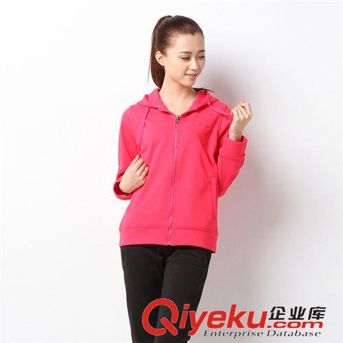 女士休閑運(yùn)動(dòng) 新款戶外運(yùn)動(dòng)服衛(wèi)衣女 gd外貿(mào)長(zhǎng)袖休閑跑步服女式純色騎行外套