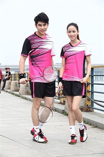 學校-校服-班服 15批發供應zp好品質羽毛球服男女套裝兩件套羽毛球衣訓練比賽服