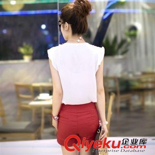 女士休閑套裝 雪紡女夏裝新款時尚休閑套裝女裝大碼短褲原始圖片2
