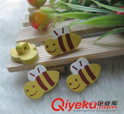 木頭鈕扣 印花鈕扣，小刺猬高腳木扣，童裝鈕扣原始圖片3