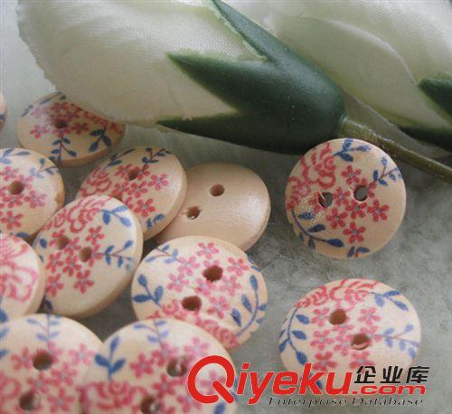 木頭鈕扣 供應(yīng)tr扣 木頭扣 環(huán)保木頭扣 卡通印花訂做印花原始圖片2