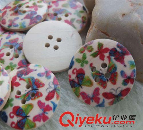 木頭鈕扣 供應(yīng)tr扣 木頭扣 環(huán)保木頭扣 卡通印花訂做印花原始圖片3