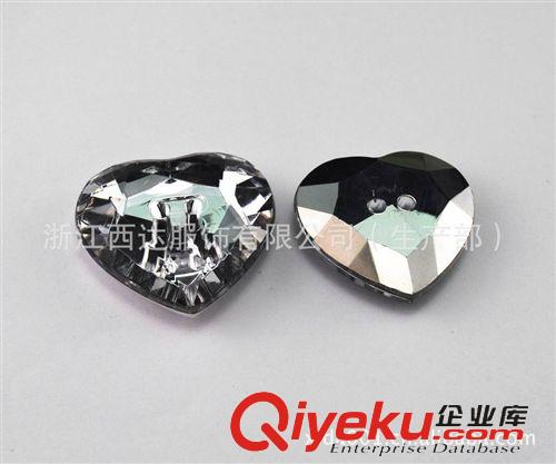 現(xiàn)貨 桃心形亞克力鈕扣，環(huán)保裝飾扣原始圖片3