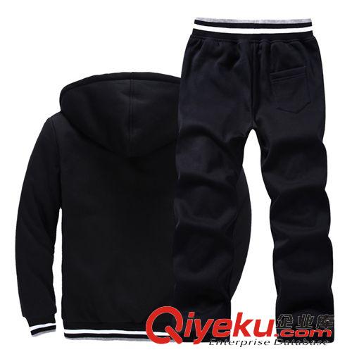 男裝精品 男女運動服套裝冬裝 個性休閑連帽加厚衛衣加絨冬季情侶套裝必備