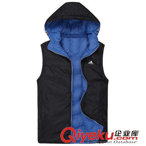 馬甲 新品熱銷 秋冬時尚純色男式連帽加厚保暖馬甲 舒適純棉男士馬甲