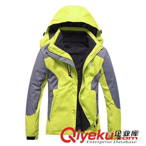 沖鋒衣 戶外兩件套沖鋒衣男女情侶款 可拆卸抓絨內膽防風防雨騎行登山服原始圖片2