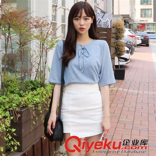 5.24 2015夏季新款韓版寬松顯瘦卷邊高腰大碼牛仔短褲 女