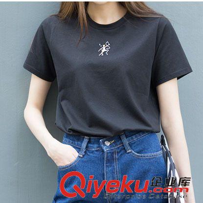 5.24 2015韓國東大門代購學院風可愛芭蕾舞蹈女孩寬松短袖T恤 女原始圖片2
