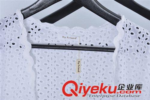 防曬衣 優質版韓國單鏤空小花朵棉布甜美百搭夏末初秋小開衫外套原始圖片3