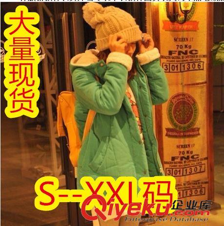 棉衣/羽絨/外套 冬季韓版新款棉衣女外套冬裝中長款韓國女裝大碼羊羔毛絨加厚棉服